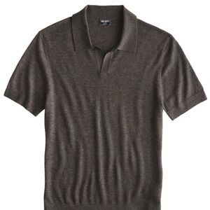 TODD SNYDER - New - Cashmere Polo Shirt - XL - Gray